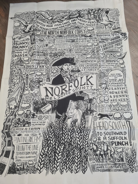 Handmade Norfolk Tea towel