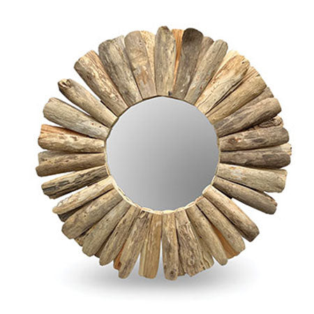 Solid Teak Driftwood Mirror