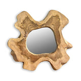 Tree Slice Solid Wood Mirror