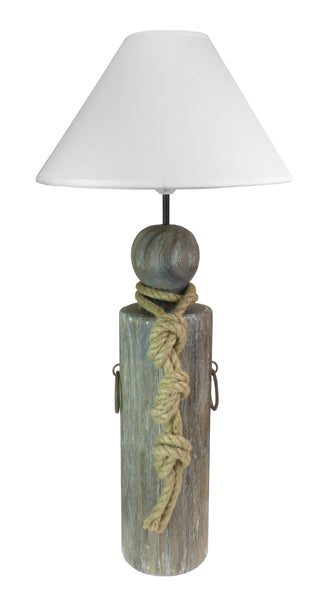 Wooden Dock Post Lamp